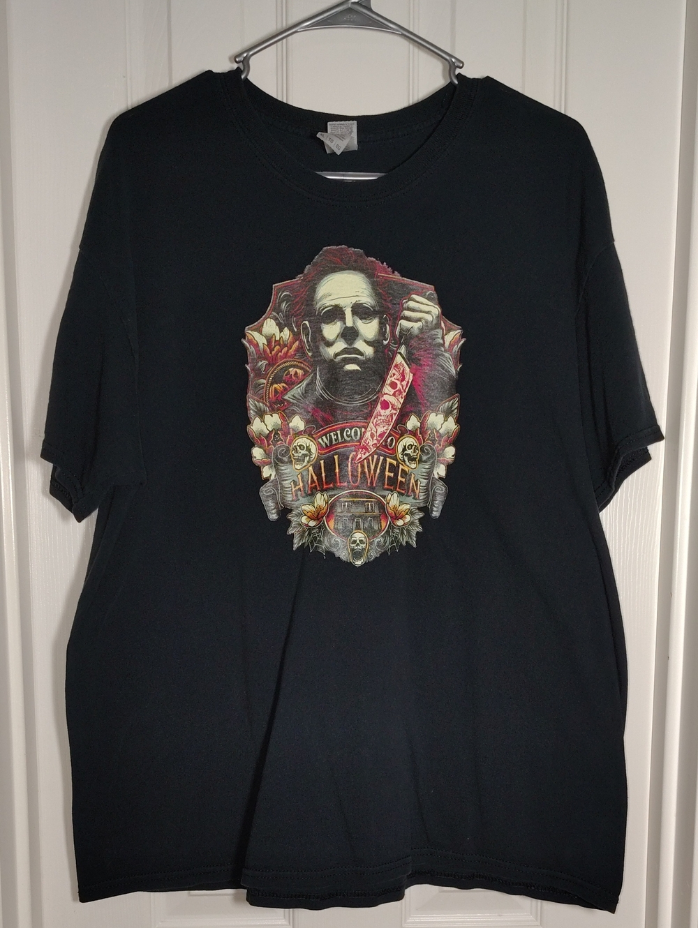 🍡 Michael Myers Halloween Black T Shirt Mens XL